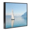Stupell Industries Blue Ocean Sailboat Sea Reflection Framed Giclee Art - 2 of 4