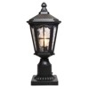 LamQee 17.5'' H Black Outdoor Post Light Dusk to Dawn with Pier Mount Base - 4 of 4