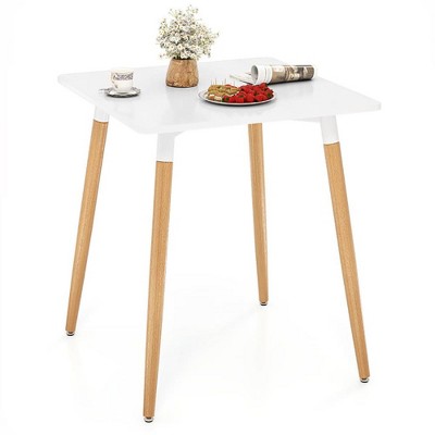 Resenkos Kitchen Table, Dining Table,Square Dining Table with Adjustable Foot Pads for Dining Room Kitchen-White