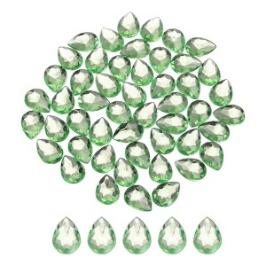 Unique Bargains Flat Back Acrylic Teardrop Rhinestone Embellishments 50 Pcs - 1 of 4