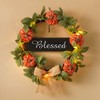 The Lakeside Collection Harvest Plaid Decor - 4-Pc. Wreath Set - 2 of 4