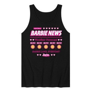 Men's - Barbie - Barbie Land New Weather Forecast Graphic Tank Top - 1 of 2