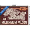 Trends International Star Wars: New Vintage - Millennium Falcon Framed Wall Poster Prints - 3 of 4