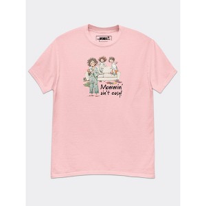 Women's MyMoodTee – Mommin’ Ain’t Easy – Funny Graphic Cotton Women’s Casual Crewneck T-Shirt - 1 of 4