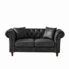 TIRAMISUBEST 83"/ 66" Upholstered Chesterfield ‌tech Fabric Sofa, Armrest Sofa, Couch, 3 Seater Living Room Furniture - 4 of 4