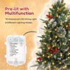 Pre-Lit Artificial Mini Christmas Tree,3FT Small Flocked Christmas Tree ,8 Lighting Modes,Timer Function,Tabletop Xmas Tree - 3 of 4