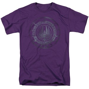 Battlestar Galactica (New) Faded Emblem Adult T-Shirt - 1 of 4