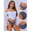 Allegra K Women's Low-Waisted Invisible Soft Breathable Briefs - 3 of 4