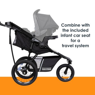 Baby Trend Expedition DLX Jogger Travel System with EZ-Lift Plus Infant Car Seat - Madrid Tan_1