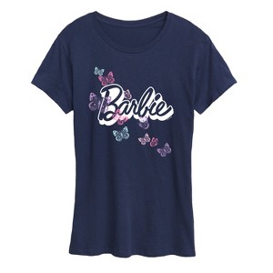 Women's - Barbie - Butterflies Flutter Short Sleeve Graphic T-Shirt - 1 of 4