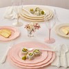 Silver Spoons Elegant Disposable Plastic Plates for Party, Heavy Duty Pink Disposable Plate Set (10 PC) - Vintage - 4 of 4
