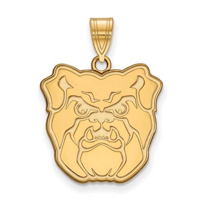 Black Bow Jewelry 10k Yellow Gold Butler Bulldogs NCAA Large Pendant
