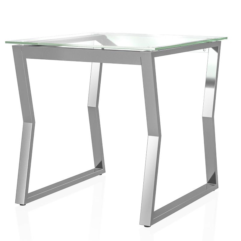 Lindria End Table with Tempered Glass Top - miBasics, 1 of 7