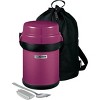 Zojirushi Mr. Bento Stainless Lunch Jar Plum: Stackable Bento Boxes, Lunch Containers, 4 Food Containers, Hand Wash - 2 of 4