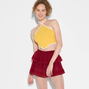 Women's Game Day Tiered Ruffle A-Line Skort - Wild Fable™ - 1 of 3