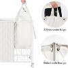 WOWLIVE Laundry Hamper with Wheels and Wood Lid, Heavy Duty Laundry Basket with Removable Liner - 4 of 4