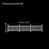 Unique Bargains Home DIY Miniature Garden Decorative DIY Wood Picket Fence 2 Pcs - 2 of 4