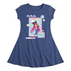 Girls' - LOL Surprise! - Outrageous Millennial Girls Fit & Flair Cap Sleeve Dress - 1 of 3