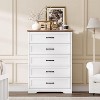 Jojoka 5 Drawers Dresser for Bedroom,Chest of Drawers with Wide Metal Handle - 3 of 4