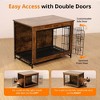 GOTGELIF Multi-Functional Dog Crate & Table Ideal for Small to Medium Dogs Brown - 3 of 4