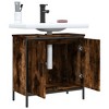 vidaXL Bathroom Sink Cabinet Smoked Oak 23.6 in.x11.8 in.x23.6 in. Engineered Wood - 4 of 4