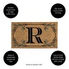 28" x 16" Monogram Coir Mat, Letter  "R" - 3 of 4