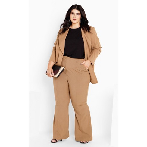 Women's Plus Size Sloane Pant - caramel | CITY CHIC - image 1 of 4