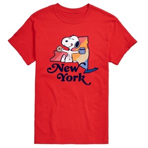 Men's - Peanuts - New York Snoopy Short Sleeve Graphic T-Shirt - 1 of 4