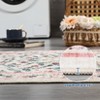 Modern Floral Printed Area Rugs Soft Thin Low Pile Washable Carpet Indoor Non Slip Carpet for Living Room Bedroom Office Home Decor - 3 of 4