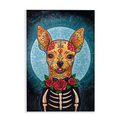 Stupell Industries Day of Dead Chihuahua Wall Plaque Art