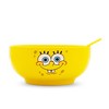 Silver Buffalo Nickelodeon SpongeBob SquarePants Ceramic Bowl With Color-Changing Spoon - 2 of 4
