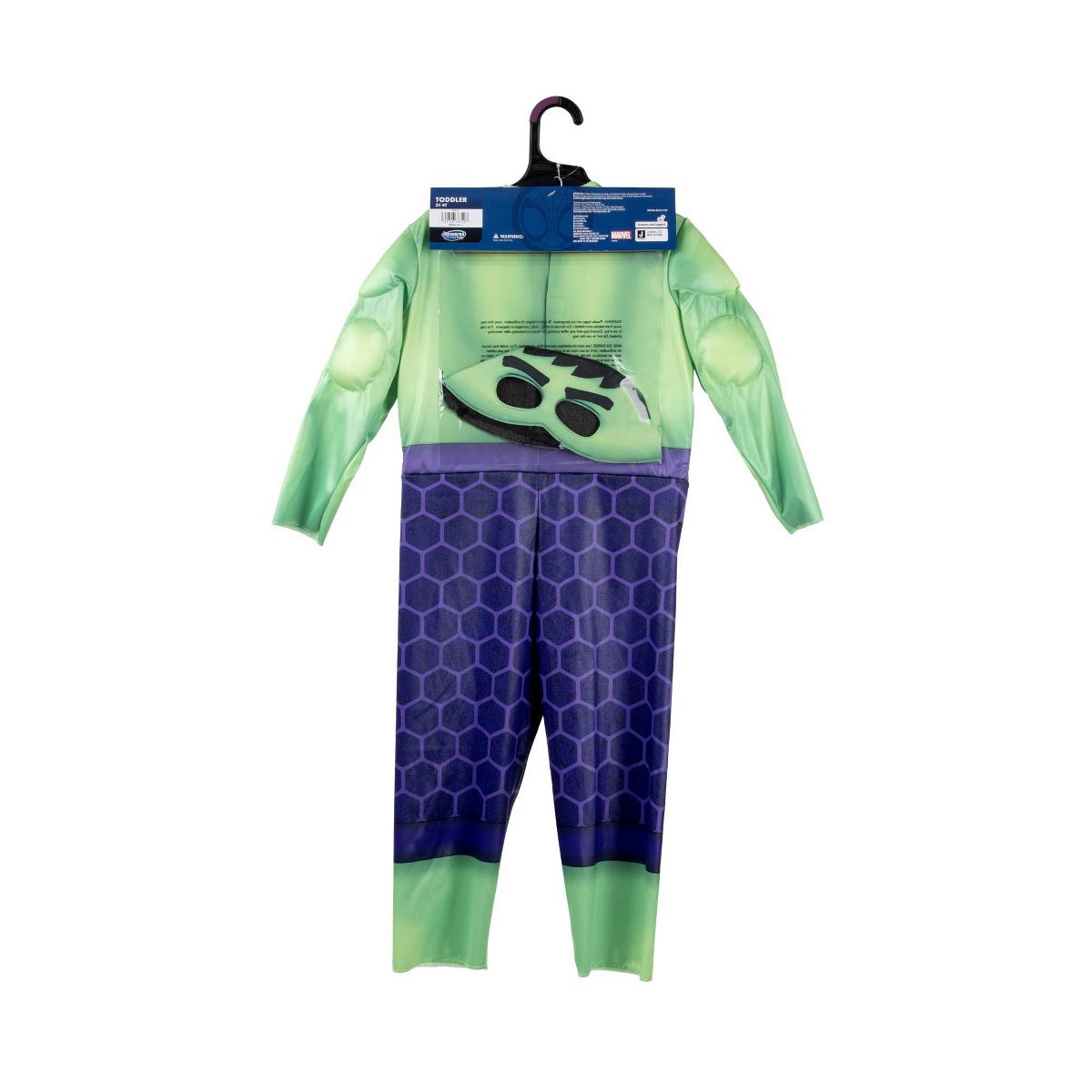Marvel Spidey and His Amazing Friends Toddler Deluxe Hulk Halloween Costume - thumbnail 3