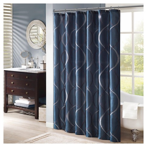 Fenice Taffeta Embroidered Shower Curtain Target