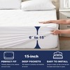 Aoibox Waterproof Queen Size Mattress Protector 3D Air Fabric Soft Breathable Fitted Bed Cover 6-15 Inch Pocket Noiseless Washable - 4 of 4