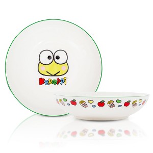Silver Buffalo Sanrio Keroppi Snacks 9-Inch Ceramic Coupe Dinner Bowl - 1 of 4