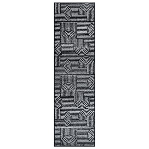 World Rug Gallery Bohemian Stipre Arch Design Area Rug - 1 of 4