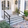 FUFU&GAGA Durable Metal Handrail for Stairs �?Fits 3 to 5 Steps, Ideal for Porch, Patio, and Outdoor Use - 3 of 4