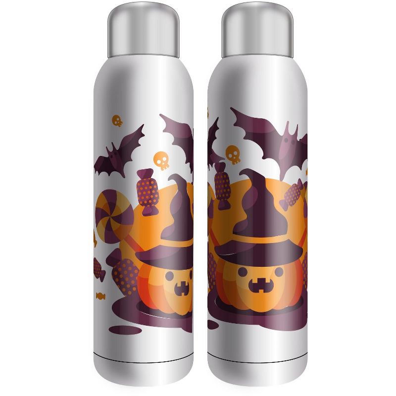 Halloween Pumpkin Witch 22 Ounce Stainless Steel Insulated Tumbler, 1 of 2