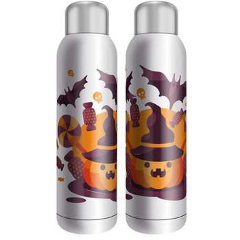 Halloween Pumpkin Witch 22 Ounce Stainless Steel Insulated Tumbler