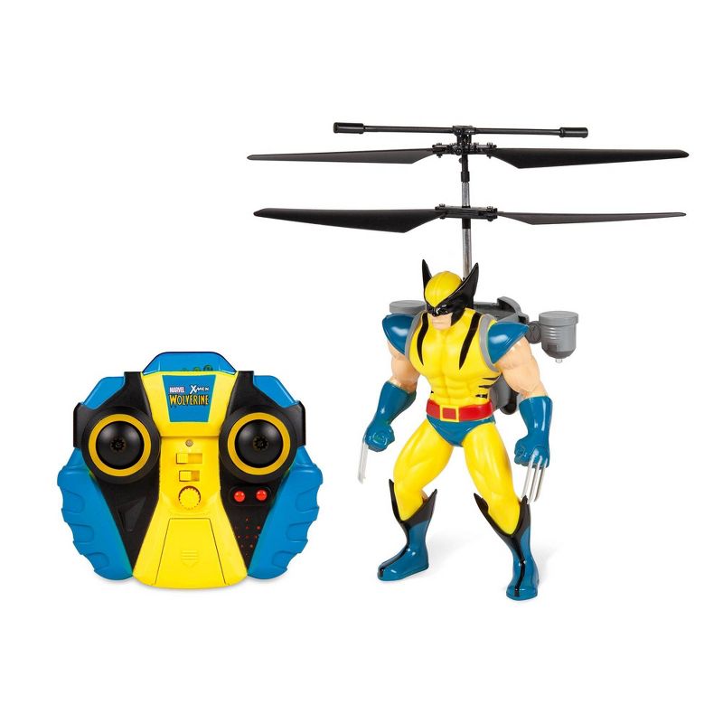 Marvel X-Men Wolverine 2CH Jetpack Flying Figure IR Helicopter, 1 of 7