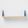 Wood Kids' Shelf with Metal Brackets Blue - Pillowfort™ - 3 of 4