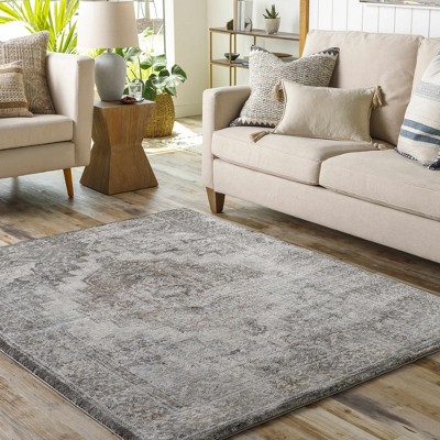 Hauteloom Manaring Charcoal Luxe Thick Area Rug