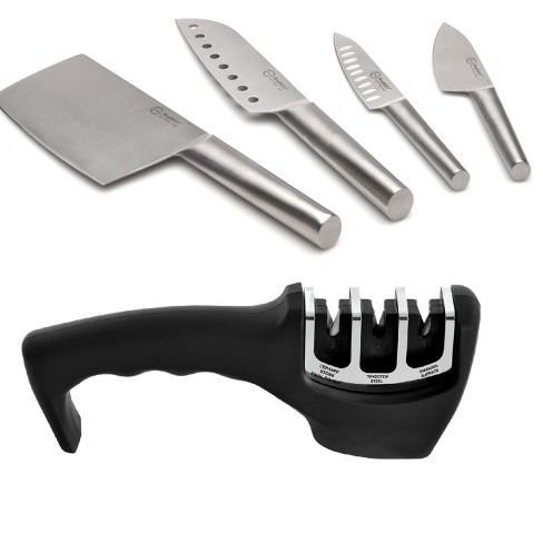 Berghoff 5pc Ergonomic Kitchen Knife Set, Stainless Steel Sharp