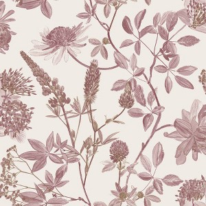 Veer Decor Botanical Blueprint Painterly Branches Wallpaper - 1 of 4