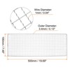 Unique Bargains Stainless Steel Cross Wire BBQ Grill Net for Baking Roasting - 2 of 4