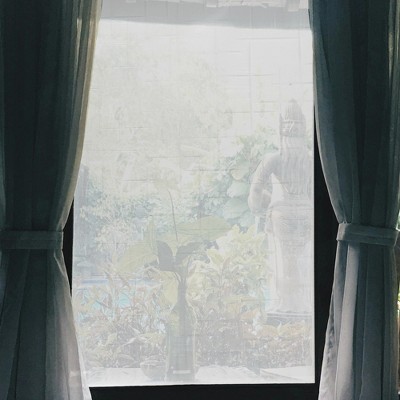 Unique Bargains Star Pattern Window Privacy Film 78.74"L x 17.72"W Clear 1 Pc