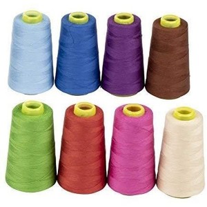 Juvale 8 Pack Sewing Thread Cotton Spools, 8 Colors (1700 Yards Each) - 1 of 3
