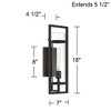Possini Euro Design Possini Euro Castello 18"H Black Marine Outdoor Wall Light Set of 2 - 4 of 4