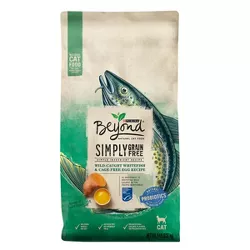 Purina Beyond Simply Grain Free Probiotics Ocean White Fish & Egg Recipe Adult Premium Dry Cat Food - 5lbs
