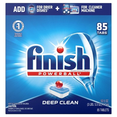 Finish PowerBall All-in-1 Dishwasher Detergent Tabs - 85ct